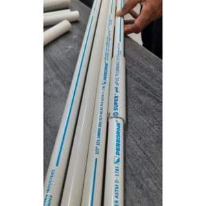 Tubería de Plomería de UPVC Blanca de 1 Pulgada, Schedule 40, Schedule 80, Estándar, 20 mm de Diámetro, para Sistemas de Agua Fría y Drenaje, 6 Metros de Longitud - Product Image 1