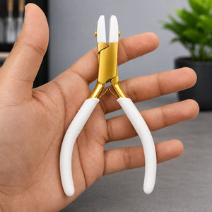 Pince à bec effilé en acier inoxydable de haute qualité avec mâchoires en nylon pour la fabrication de bijoux, poignée personnalisée, pour le bobinage de fils, la mise en perles, le façonnage et les travaux artisanaux - Product Image 2