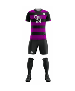 Conjunto de Uniforme de Fútbol Personalizado con Impresión por Transferencia de Calor, Transpirable, de Secado Rápido, Impermeable, 100% Poliéster, Camiseta y Pantalones Cortos para Hombre, para Uso en Equipo - Product Image 2