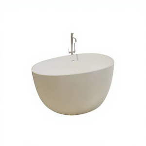 Bañera de Resina Transparente de Lujo, Forma de Diamante, 1.6m de Largo, Diseño Moderno, Bañera de Hidromasaje Duradera con Función de Spa - Product Image 1