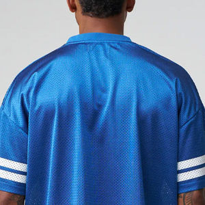 เสื้อเจอร์ซีย์ตาข่ายสไตล์สตรีทแวร์สำหรับฤดูร้อนใหม่  แบบสปอร์ต  สามารถสั่งทำชื่อและหมายเลขได้  เสื้อเจอร์ซีย์ตาข่ายทรงเรโทร  ทรงบ็อกซี่ฟิต  แบบครอป  เสื้อเจอร์ซีย์แฟนอเมริกันฟุตบอล - Product Image 5