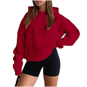 Sudadera de felpa francesa de poliéster y algodón personalizada, lavada al ácido, teñida lisa, con bolsillo extragrande, de peso pesado, estilo vintage, para invierno, estilo urbano. - Product Image 1