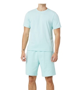 New Arrival Custom Gym Tracksuit Short <b>2</b> <b>Piece</b> <b>Set</b> for <b>Men</b> Wholesale Cotton Jogging Sportswear T Shirt Summer Collection - Product Image 5