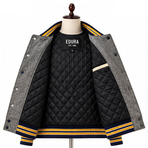 Veste de baseball en cuir de haute qualité avec logo personnalisé en chenille, style streetwear, veste de baseball pour homme, veste varsity - Product Image 5