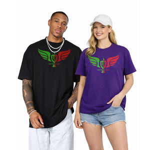 T-shirt unisexe personnalisé avec logo imprimé, en coton, manches courtes, style streetwear décontracté, vente en gros OEM 2026 - Product Image 1