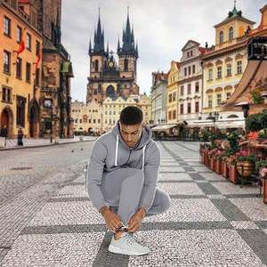 Conjuntos Deportivos para Hombre, 2 Piezas, Traje Casual para Correr, Sudadera con Cierre Completo y Pantalones Deportivos, Cómodos - Product Image 6