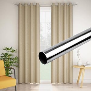 Stainless Steel <b>Curtain</b> Pipe Rod <b>Chrome</b> Finish Silver <b>Curtain</b> Rod for Window Door Bathroom Shower <b>Curtain</b> Hanging - Product Image 3