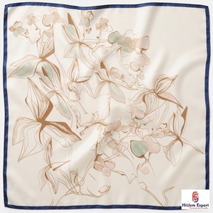 Custom Premium Printed Short <b>Scarf</b> Fabric White Label OEM ODM Textile Manufacturer Fashion Accessories Bulk Supply Export - Product Image 2