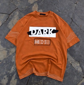 Men's Vintage Oversized Acid Washed Cotton Jersey Short Sleeve O-Neck Solid Color Casual <b>T</b>-<b>Shirt</b> Front Custom Logo Digital Print - Product Image 5