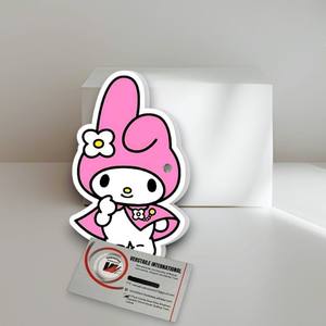 Nuevas Placas Magnéticas de Acrílico con Diseño de Hello Kitty y Flores para Extensiones de Pestañas, Marca Privada Twizer, con Forma de Corazón y Diamante - Product Image 3