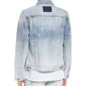 Chaqueta de Mezclilla Cómoda para Hombre en Venta Online, 2 Chaquetas de Mezclilla para Hombre Hechas de Poliéster con Logotipo Personalizado al por Mayor - Product Image 3
