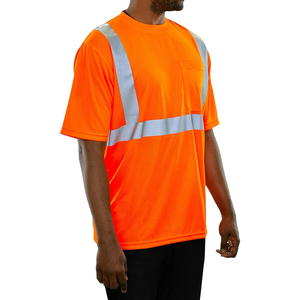 Chemises réfléchissantes haute visibilité, vêtements de travail respirants pour les travailleurs industriels en extérieur, fabricant sur mesure - Product Image 4