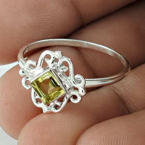 Anillo de Citrino Natural de la Mejor Calidad, Joyería Boho Hecha a Mano en Plata de Ley 925, Joyería de Diseño al Precio Más Bajo - Product Image 6