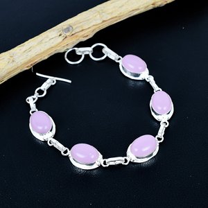 Vintage 925 Silver Opal <b>Bracelet</b> Women's Chain Link Bezel Setting Everyday Wear Green Blue Iridescent Stone Jewelry - Product Image 1