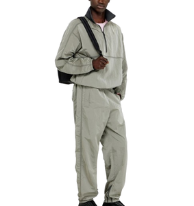 Custom <b>Pullover</b> Nylon Windbreaker <b>Jacket</b> <b>Men</b> Nylon Half Zip Anorak Windbreaker <b>Jacket</b> For Summer - Product Image 4