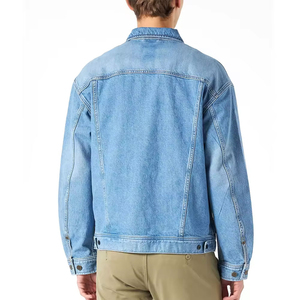 Custom High Quality <b>Men</b> <b>Denim</b> <b>Jacket</b> Regular Fit Washed Cotton Streetwear Style Breathable New Fashion <b>Men's</b> <b>Jacket</b> - Product Image 2