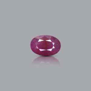 Natural African Ruby Oval Cut 4.05 Carat Certified Gemstone with Color Play for Wholesale Jewelry Making - Product Image 1