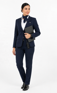 Uniforme de Azafata Personalizado de Manga Larga para Mujer, para Servicios VIP de Aeropuerto, Supervisor de Pasajeros Premium |   OEM - Product Image 2