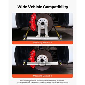 2pcs Stainless Steel Heavy Duty Wheel Alignment Tool with Accurate 2 Measuring <b>Tapes</b> Automotive <b>Toe</b> Alignment Plates - Product Image 2