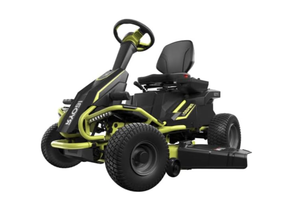BEST Ryobi 48V Electric Zero-Turn Riding Lawn Mower - 30" Alloy Steel, Black/Green Ready for shipping - Product Image 3