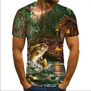 เสื้อยืดแฟชั่นทรงโอเวอร์ไซส์ ผ้าถักผสมสแปนเด็กซ์/โพลีเอสเตอร์ สวมใส่สบาย เหมาะสำหรับกีฬา เดินป่า ล่าสัตว์ ตกปลา ป้องกันแสงแดด UPF 50 แห้งเร็ว - Product Image 6