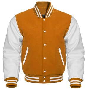 OEM Manufacturer High Quality Logo Embroidery <b>Men</b> College Leather Sleeves Custom <b>Baseball</b> Bomber Letterman Varsity <b>Jacket</b> - Product Image 6
