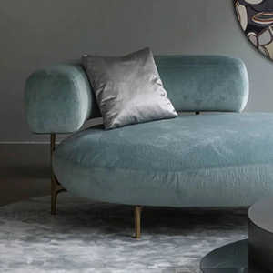 Solea Curve Chaise longue moderne avec accoudoirs pour le salon et les espaces intérieurs - Product Image 2