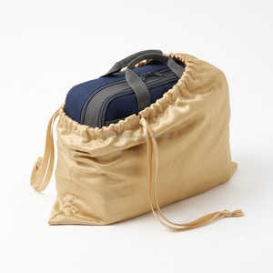 Pochette en satin beige avec cordon de serrage, élégante pochette anti-poussière pour bijoux, emballage cadeau personnalisé avec logo pour boutique et vente en gros de cosmétiques - Product Image 3