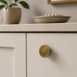 AK Brass Premium Solid Brass Antique Round Cabinet <b>Knob</b> Modern Design Handmade for Kitchen <b>Dresser</b> Bedroom - Product Image 6