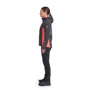 Veste softshell recyclée pour femme, coupe-vent, doublée polaire, pour la randonnée, avec logo personnalisé, Sialkot - Product Image 3