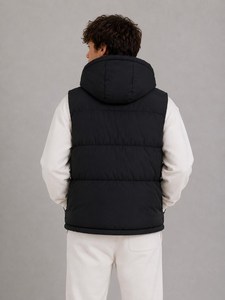 Wholesale Custom <b>Womens</b> Metallic Foil Puffer <b>Vest</b> Glossy Stand Collar Sleeveless Low MOQ - Product Image 3