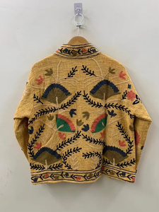 Top Trendy <b>Womens</b> Cotton Suzani <b>Jacket</b> Handmade Traditional Embroidery Floral <b>Summer</b> Outerwear - Product Image 4