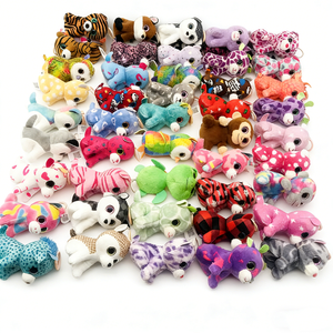 Set de Peluches de Animales con Ojos Brillantes, Surtidos, Coloridos, Mini y Grandes, Personalizados al por Mayor, Incluye Leopardo, Tigre, Gato, Perro, Mono, Búho - Product Image 5