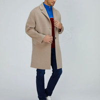 Manteau en laine imperméable au design tendance, nouvelle arrivée, logo personnalisé, coupe ajustée, écologique, vêtements d'hiver pour hommes, best-seller, fabriqué au Pakistan