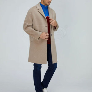 Manteau en laine imperméable au design tendance, nouvelle arrivée, logo personnalisé, coupe ajustée, écologique, vêtements d'hiver pour hommes, best-seller, fabriqué au Pakistan - Product Image 2