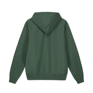 Manufacturers Wholesale Men Heavyweight Cotton Oversized Blank Puff Print Logo French Terry <b>Full</b> Zip-Up Hoodie Custom - Product Image 2