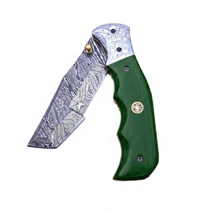Couteau pliant OEM neuf, modèle Tracker, avec manche en bois, en acier Damas de qualité DIY, pour le camping en extérieur, système Liner Lock - Product Image 2