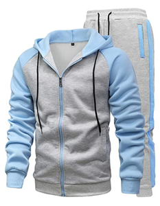 Ensemble de survêtement 2 pièces pour homme – Tenue de sport décontractée avec cordon de serrage à la taille pour la course, le jogging et l'entraînement en salle de sport - Product Image 5
