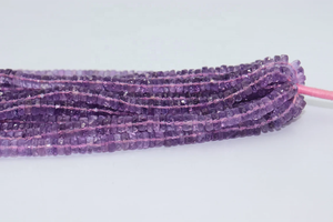 Cuentas de corte de rueda facetadas de amatista rosa de 6-7mm y 16 pulgadas, piedras preciosas de Rodocrosita Natural para la fabricación de joyas - Product Image 4