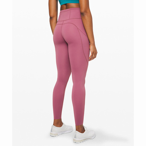 Proveedor de Leggings de Yoga Elásticos sin Costuras al por Mayor, Leggings Deportivos Sólidos para Mujer, Leggings de Spandex/Nailon, Pantalones Deportivos sin Costuras de Primera Calidad - Product Image 3