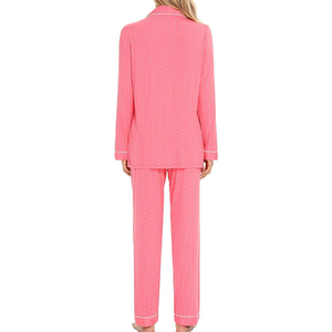 Conjunto de Ropa de Salón para Mujer, Suave y Cómodo, Proveedor OEM ODM, Conjunto de Ropa de Salón para Mujer, Top de Manga Larga y Pantalones - Product Image 3