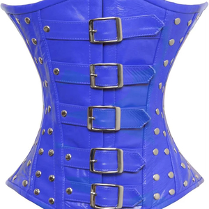 เสื้อคอร์เซ็ทผู้หญิงสไตล์วินเทจ เซ็กซี่ กระชับสัดส่วน ระบายอากาศได้ดี คอร์เซ็ทหนังทันสมัยสำหรับสาวพลัสไซส์ - Product Image 1