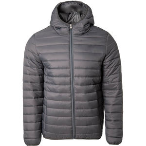 Chaqueta Acolchada para Hombre OEM, Diseño Personalizado de Moda Invernal, Cuello Alto, Ropa de Calle, Chaqueta de Burbujas, Lona Teñida Lisa - Product Image 1