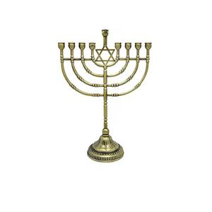 Menorah de latón de 7 ramas, marca Salomon's Menorah, hermoso candelabro de latón resistente para el hogar. - Product Image 3