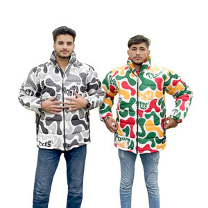 Professional Men's Winter Casual Stylish Breathable <b>Waterproof</b> Windproof Zipper Puffer <b>Jacket</b> <b>Thin</b> Quick Dry Slim Fit Front - Product Image 1
