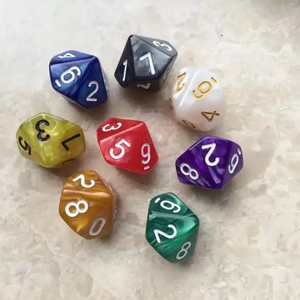 ลูกเต๋าอะคริลิค D6 ระดับมืออาชีพ ขนาด 15 มม. หลายสี ไอซ์บลู เรซิ่น สำหรับเกม RPG DND - Product Image 1