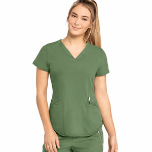 Professional Unisex Knitted Nylon Needle-Detecting Seamless Fusing <b>Scrub</b> Sets Hospital <b>Uniforms</b> Medical Science Doctor Nurse - Product Image 4
