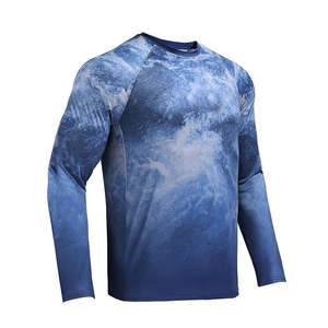 เสื้อตกปลาแขนยาวคุณภาพสูง Kivotech UPF50 โพลีเอสเตอร์สำหรับผู้ชาย ป้องกันรังสียูวีจากแสงแดด - Product Image 3