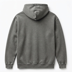 Sudadera con Capucha Gris Personalizada con Estampado Gráfico para Hombre, Ropa Casual Urbana, Sudadera con Capucha con Estampado de Periódico, Ropa al por Mayor OEM ODM - Product Image 2
