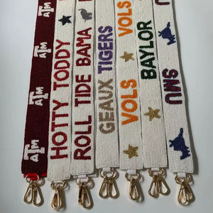 Correas de bolso personalizadas con cuentas, correa de repuesto para bolso de mano con cuentas de semillas, accesorios para bolso de hombro/cruzado, piezas extraíbles para bolso de señora. - Product Image 1